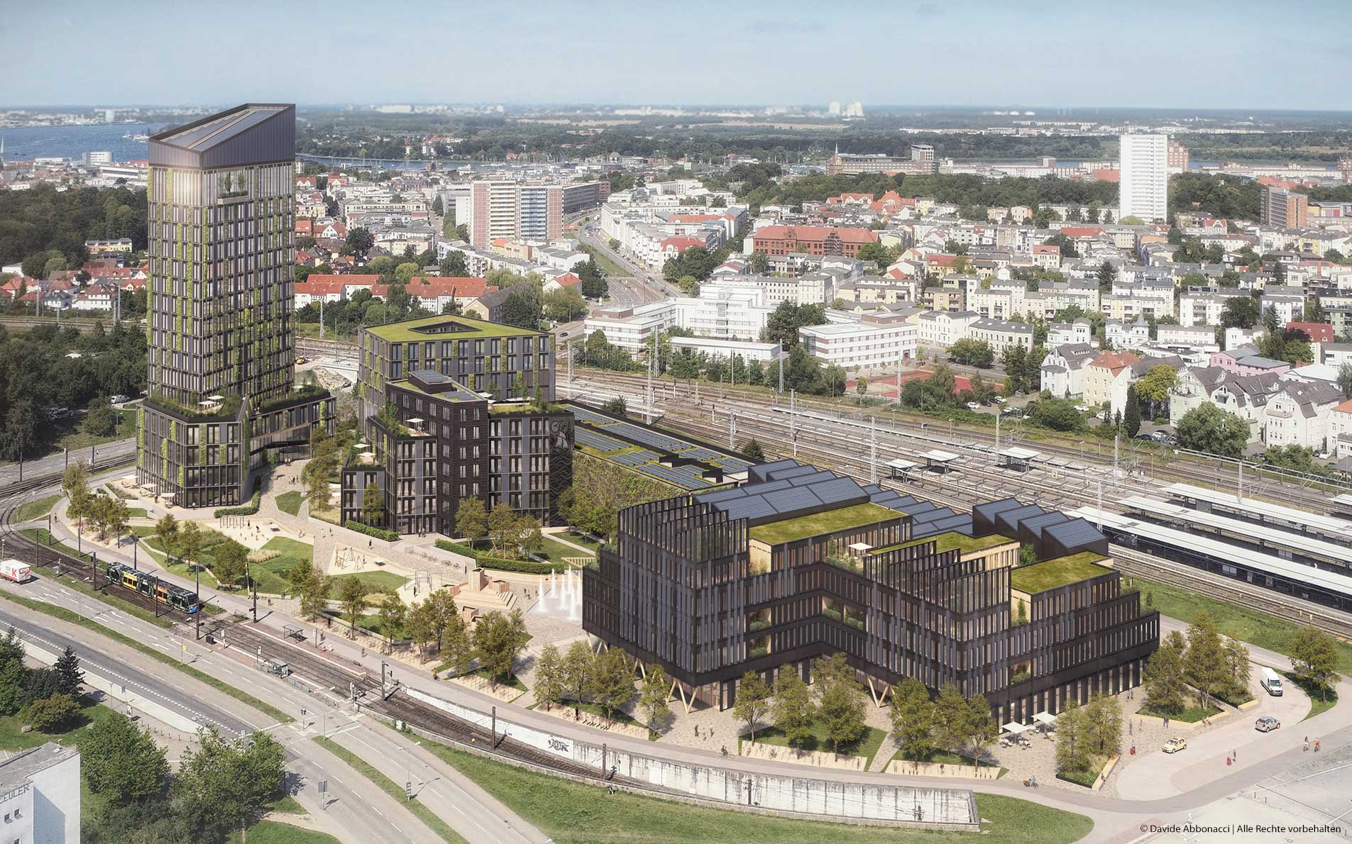 Kesselborn Campus, Rostock | Vollack Architekten, NAK Architekten, LH Architekten, ST raum a. Landschaftsarchitekten für NEXT Generation Invest | 2025 Projektvisualisierung, Kooperation mit mojoimages&nbsp;