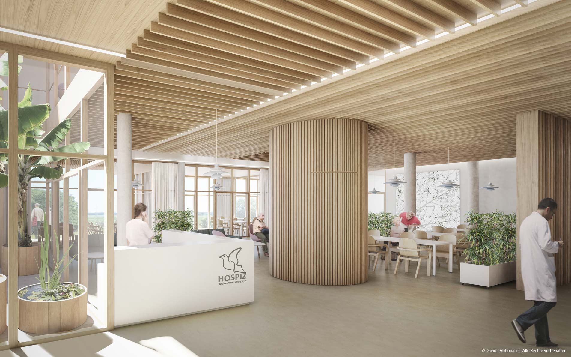 Hospiz Region Wolfsburg e.V., Heiligendorf | Heller & Koller Architekten | 2018 Wettbewerbsvisualisierung &nbsp;