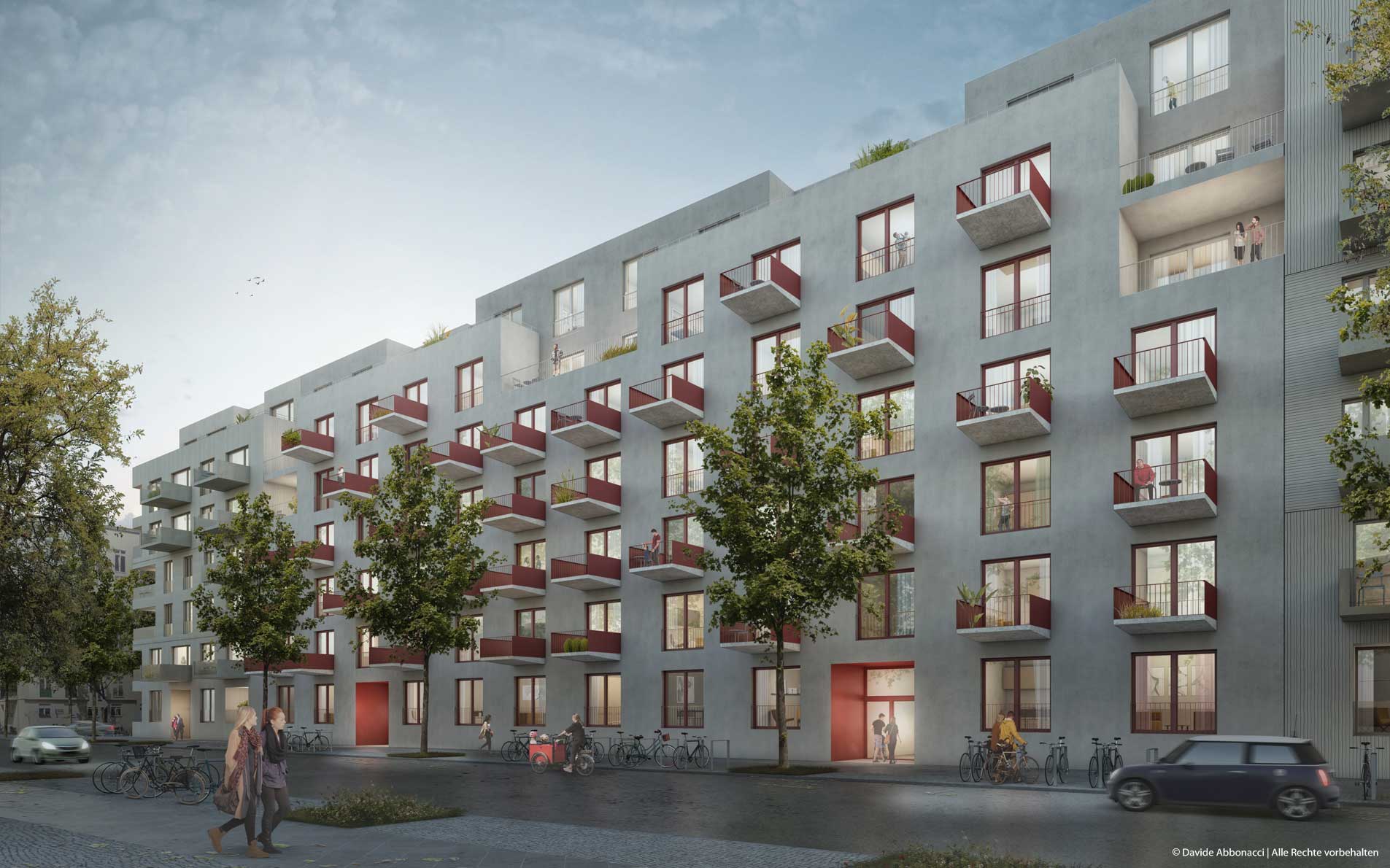 Wohnbebauung Quedlinburger Straße, Berlin | KSP Jürgen Engel Architekten | 2021 Projektvisualisierung  &nbsp;