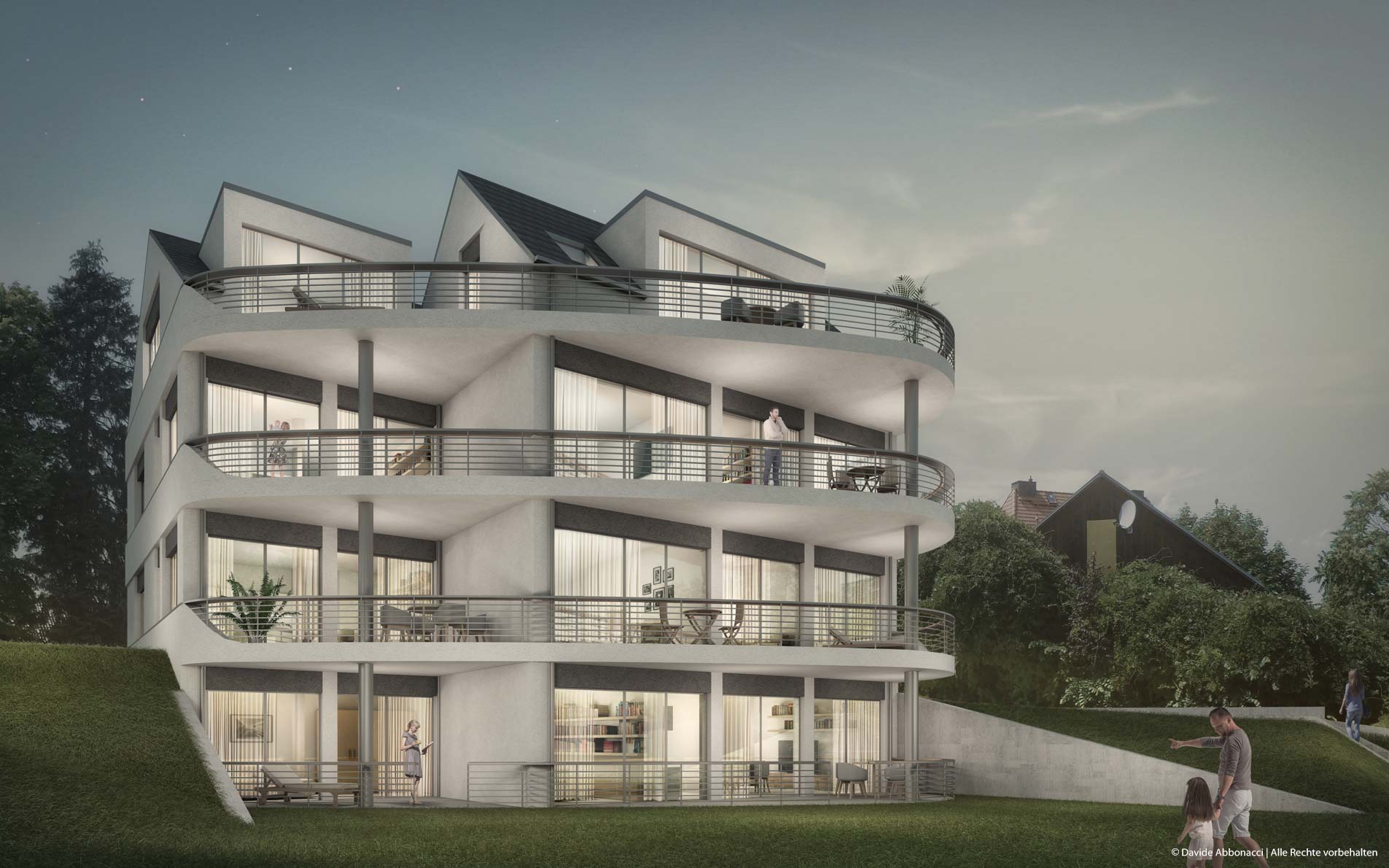 Wohnhaus Grünheide | Weiß & Faust Architekten | 2019 Projektvisualisierung  &nbsp;