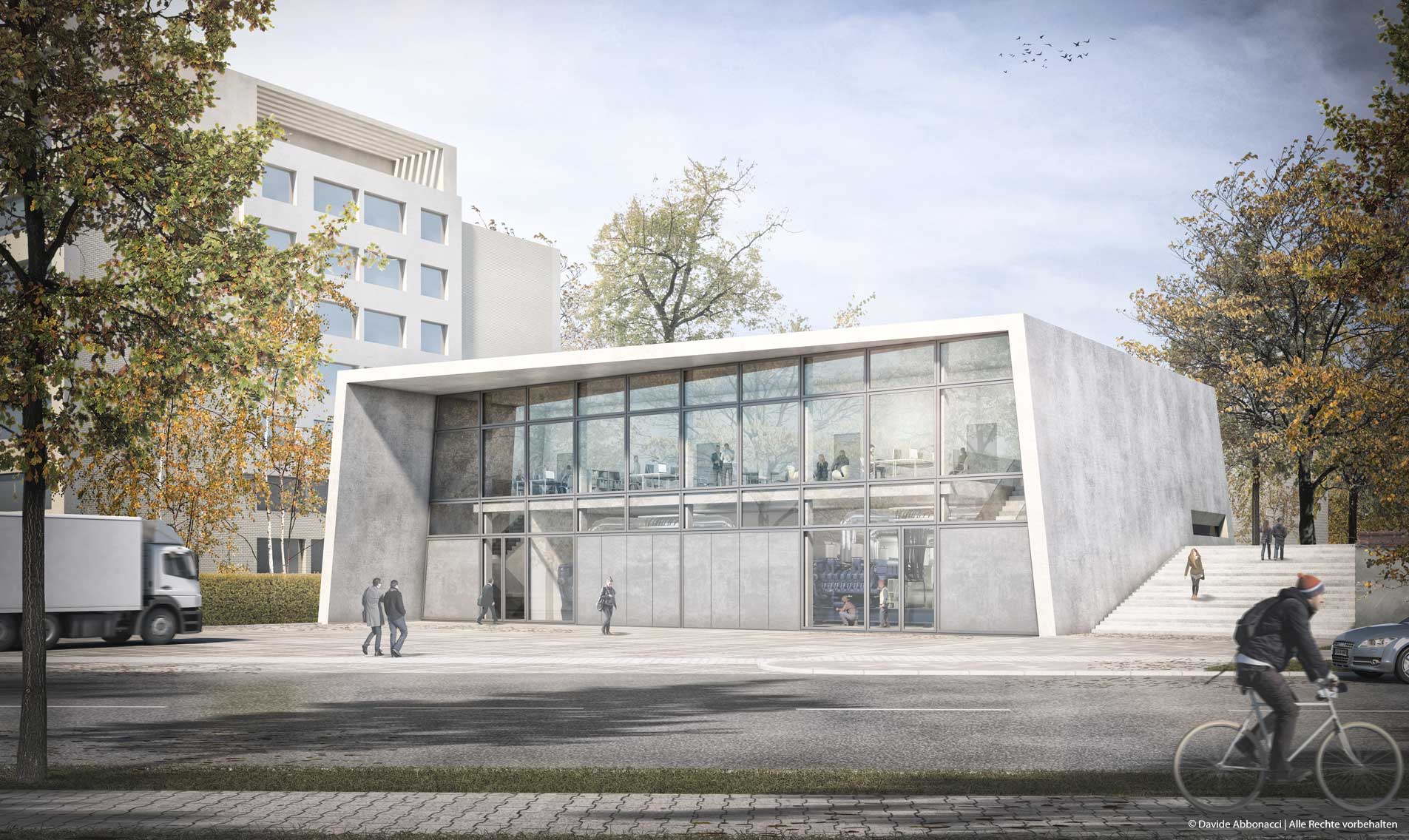 Technikgebäude Charité, Berlin | Erchinger Wurfbaum Architekten | 2020 Visualisierung Studie&nbsp;