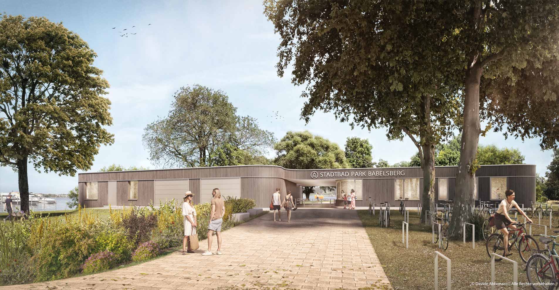 Stadtbad Park Babelsberg, Potsdam | Galandi Schirmer Architekten + Ingenieure | 2022 Projektvisualisierung  &nbsp;
