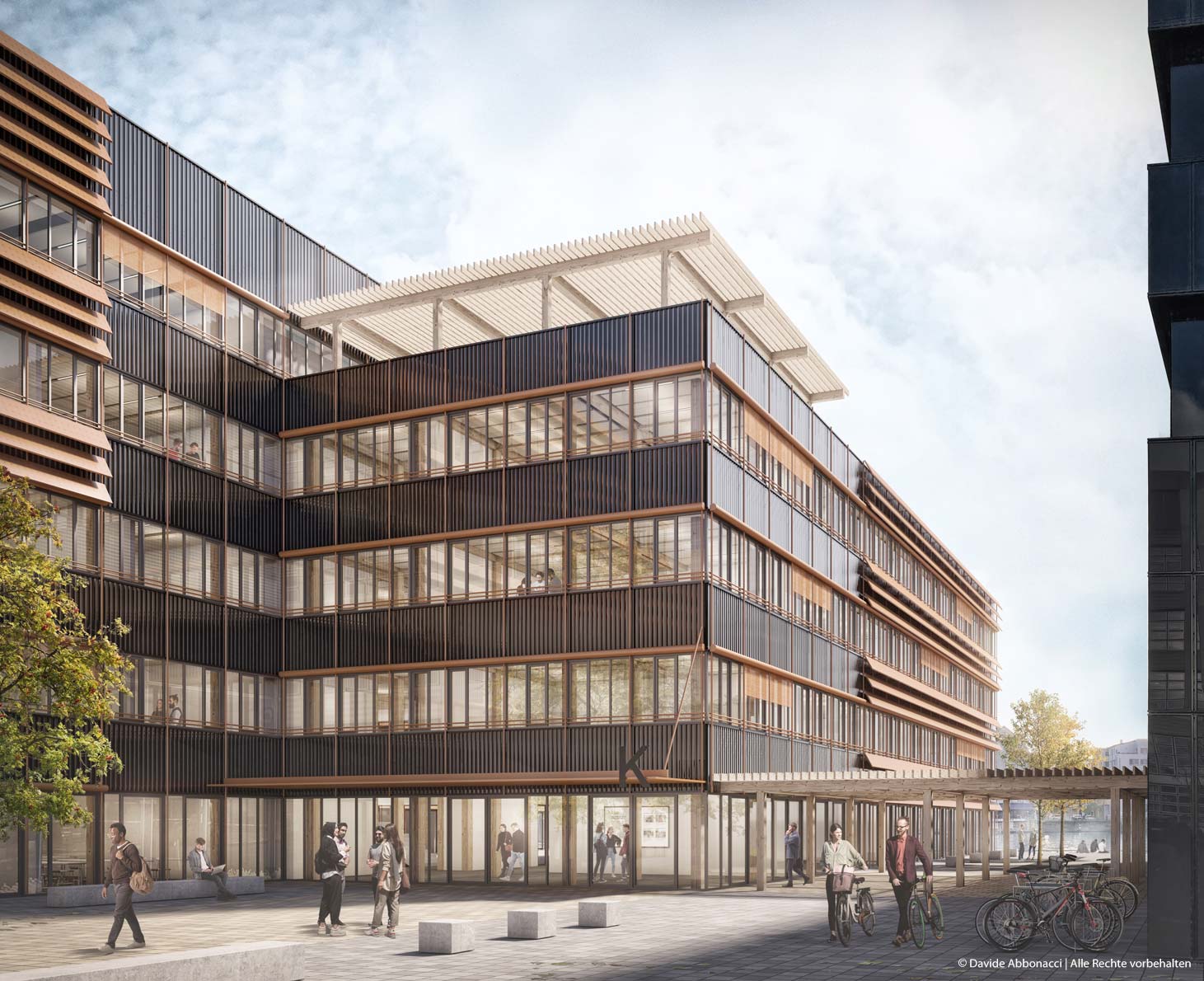 Erweiterung der HTW Berlin | Numrich Albrecht Klumpp Architekten | 2023 Visualisierung Machbarkeitsstudie &nbsp;