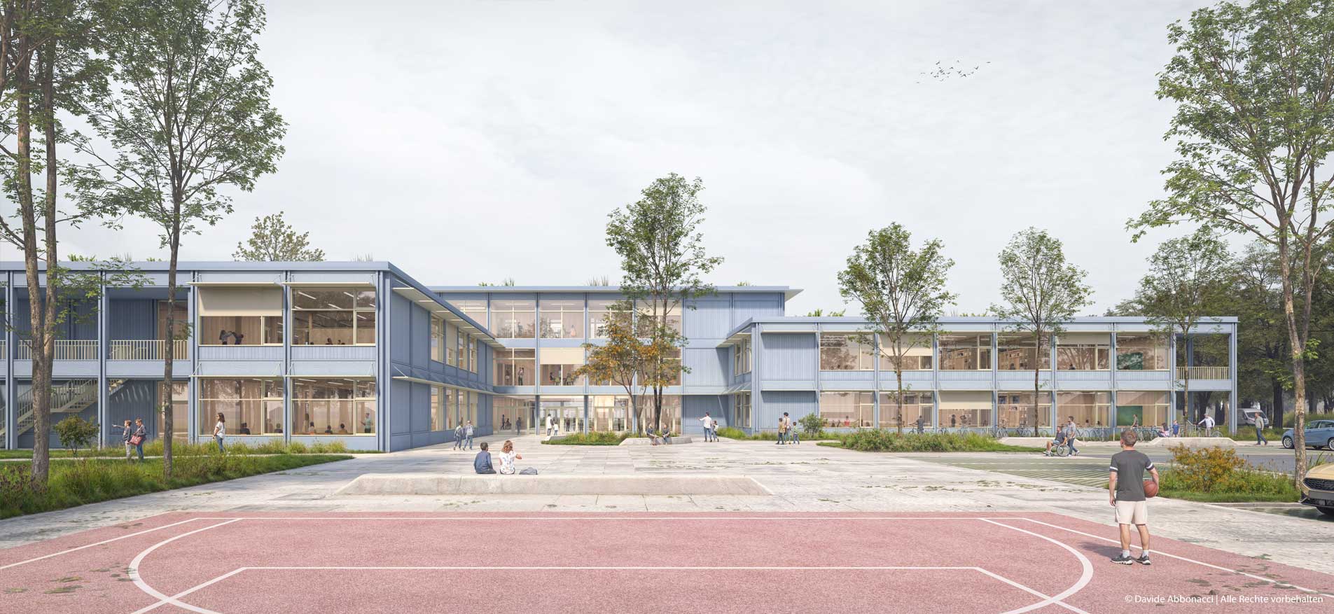 Förderschulcampus am Friedensweg in Osnabrück | NAK Architekten mit ASTOC Architects and Planners | 2025 Wettbewerbsvisualisierung &nbsp;