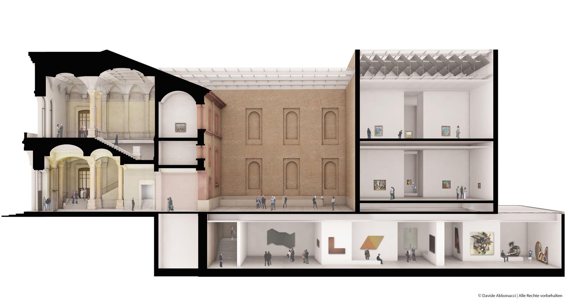 Staatliche Kunsthalle Karlsruhe | Kuehn Malvezzi Architekten | 2012 Wettbewerbsvisualisierung | Finalist  &nbsp;