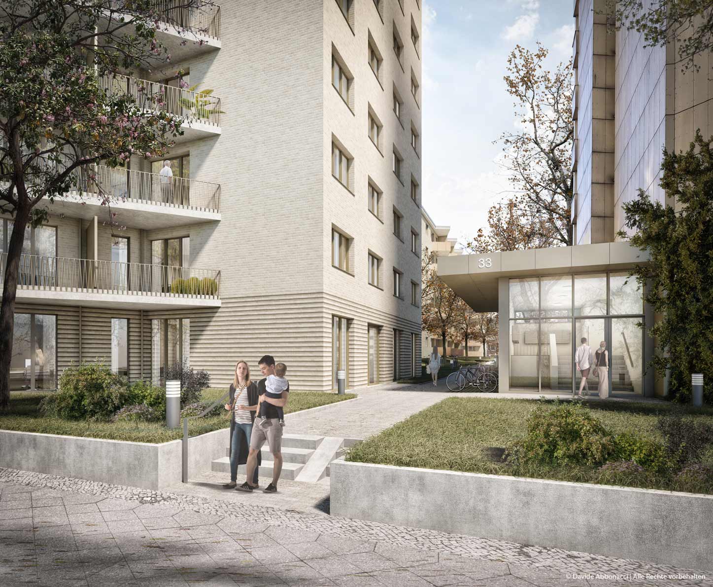 Wohnungsbau Am Mühlenberg, Berlin-Schöneberg | brh Architekten + Ingenieure | 2021 Projektvisualisierung  &nbsp;