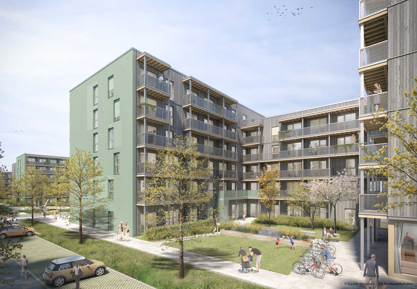 Wohnbebauung Cecilienstraße, Berlin | KSP Jürgen Engel Architekten | 2021 Projektvisualisierung  &nbsp;