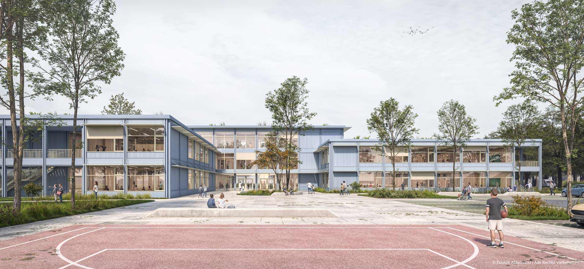 Förderschulcampus am Friedensweg in Osnabrück | NAK Architekten mit ASTOC Architects and Planners | 2025 Wettbewerbsvisualisierung