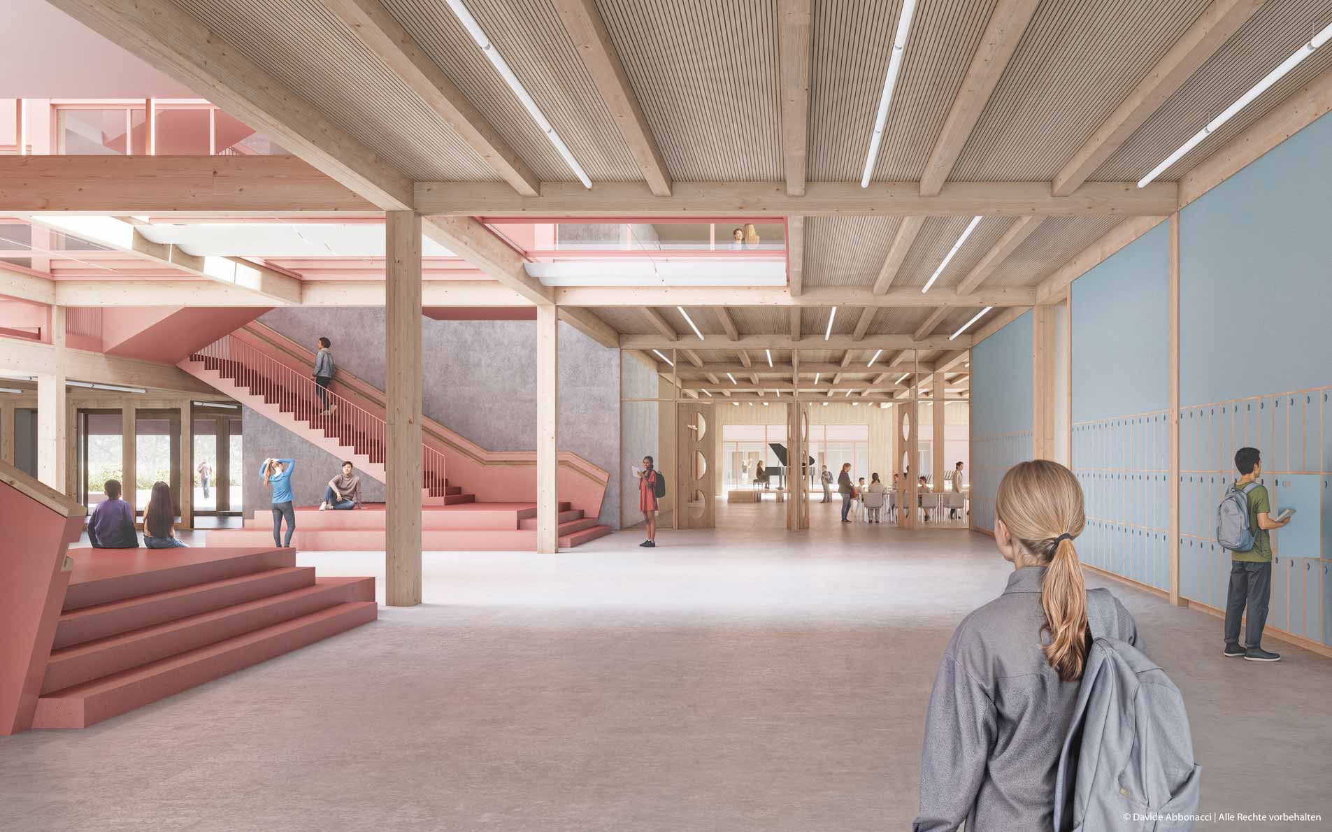 Schule an der Jungfernheide, Berlin-Spandau | NAK Architekten | 2025 Wettbewerbsvisualisierung | Anerkennung